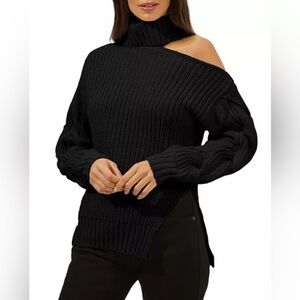 ASTR The Label Sequoia Shoulder Cutout Sweater‎ size XS